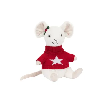 JELLYCAT Merry Mouse Jumper Stuffed Animal