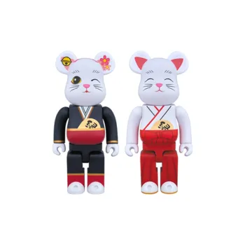 BE@RBRICK Beckoning Cat Marriage Maiko Maiden White