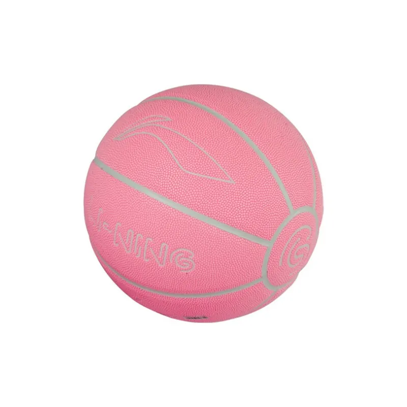 LiNing Badfive PU Basketball Pink Size 7 Glow In The Dark Unisex-3