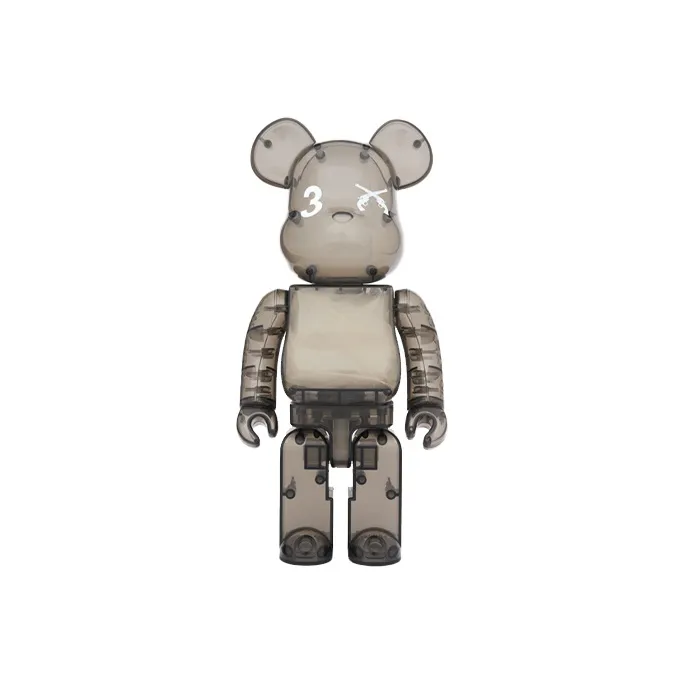 BE@RBRICK 3. Paradis X Roarguns Clear Black-1