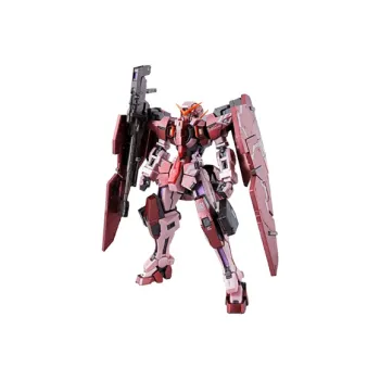 BANDAI MG PB Limited Mobile Suit Gundam 00 Force Angel Gundam Trans Am Mode Three Red Color Scheme Model Kits