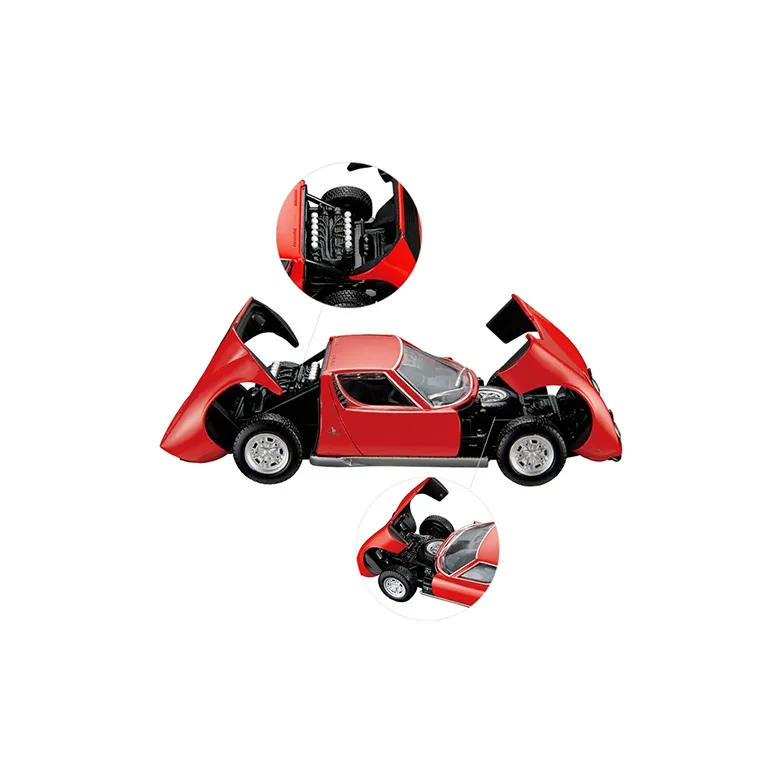TAKARA TOMY Lamborghini Alloy Car Simulation Car P400S Ultimate Assembled Models-1