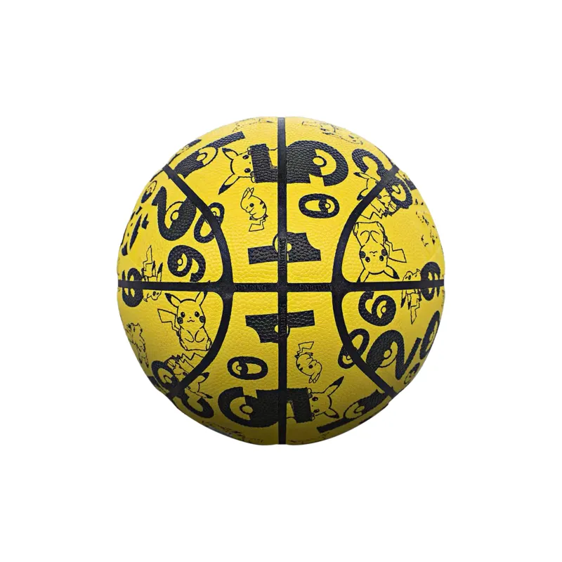 SPALDING x Pokemon PU Basketball Yellow Black Size 7 Training Unisex-2
