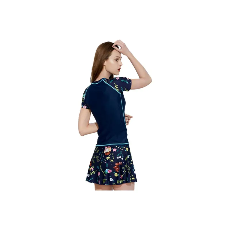 ZOKE Boxer Skirt Hem Swimsuit Women's-2