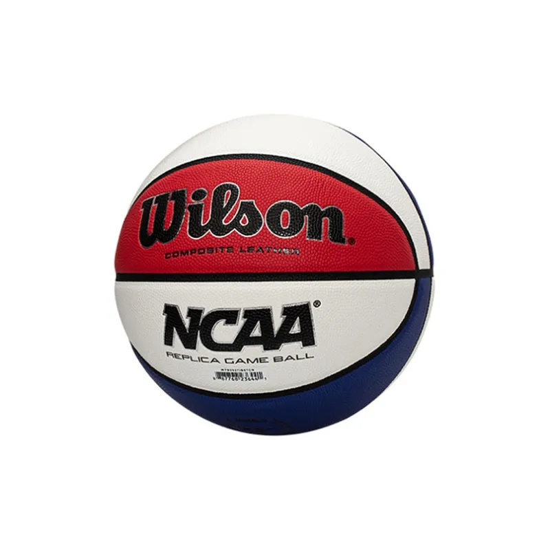 Wilson NCAA Collection WTB0927IB07CN PU Basketball Red White Blue Size 7 Training Unisex-1