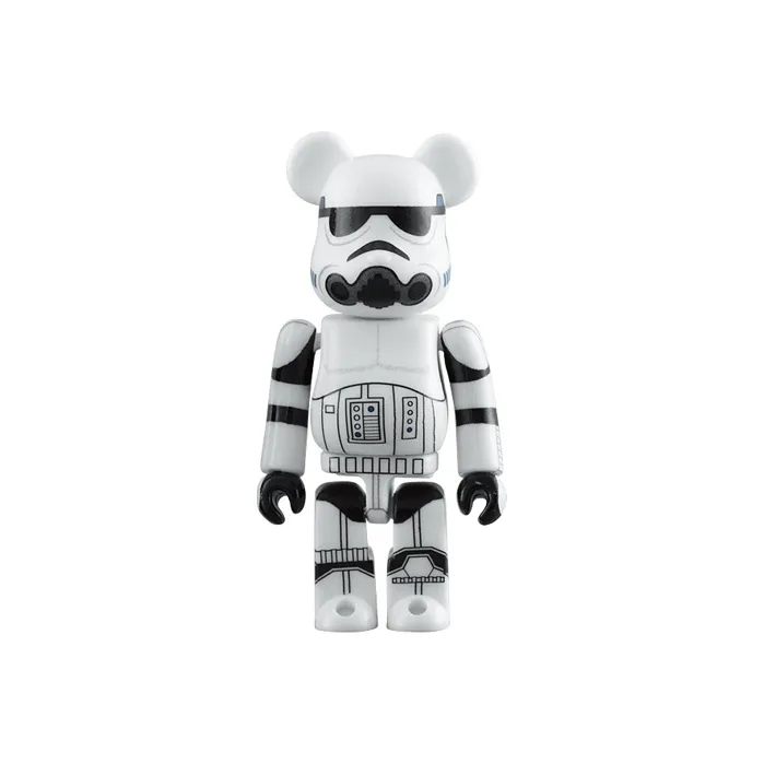 BE@RBRICK STAR WARS Star Wars Darth Vader & Stormtrooper Black Warrior & Stormtrooper 2 Pack Set Hang Tag Box 100% 7cm-2