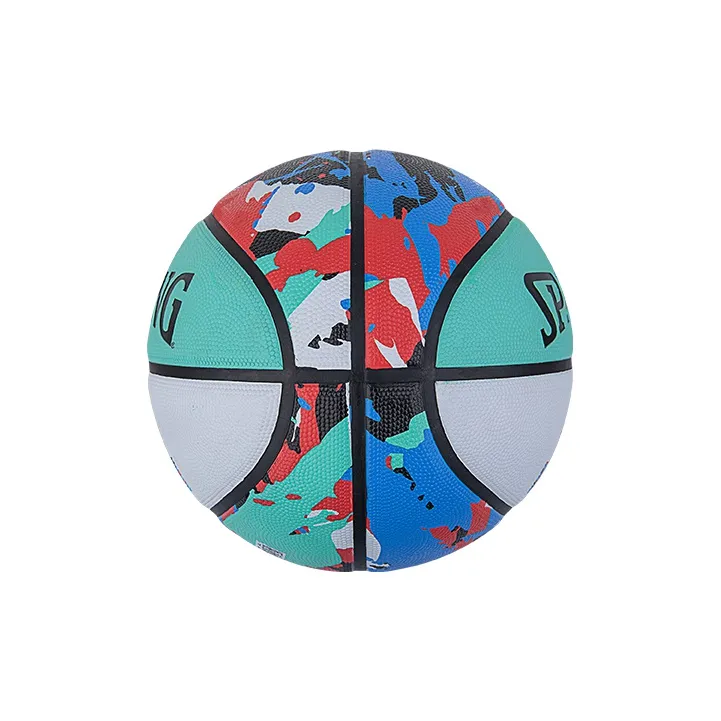 SPALDING Graffiti Rubber Basketball Blue & Multicolor Size 7 Training Unisex-5