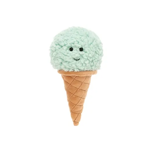 JELLYCAT Fun Food Collection Charming Mint Ice Cream Dolls Plush Doll 18cm High