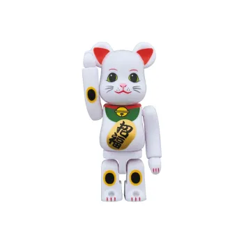 BE@RBRICK Beckoning Cat Invitation White