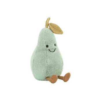 JELLYCAT Fun Food Collection Fruit Cute And Shimmering Pear Dolls Plush Doll 18cm High