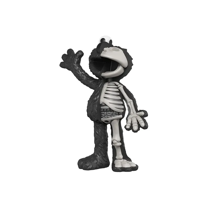 Mighty Jax XXRAY ELMO Sesame Street Semi Anatomy Black Limited Trendy Figures 22cm-1