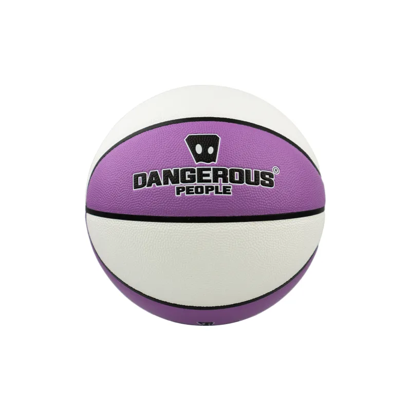 DANGEROUSPEOPLE Cartoon Series PU Basketball Purple White Size 7 Ball Training Unisex-1