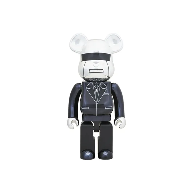 Bearbrick X Daft Punk Random Access Memories Version Silver-0