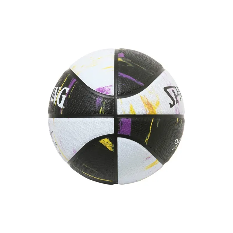 SPALDING Graffiti Rubber Basketball Black White Size 7 Ball Training Unisex-1