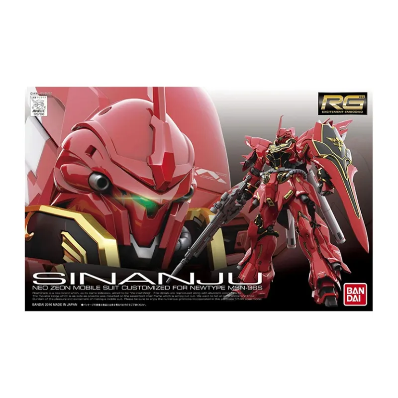 BANDAI RG 1 144 Mobile Suit Gundam UC MSN 06S Newtype 13cm Hobby Model-3