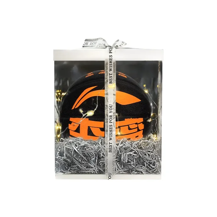 LiNing Color Street Collection Moisture Absorbing Leather Basketball Black Size 7 Street Training Unisex-5