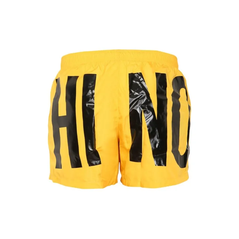 MOSCHINO Swimming Shorts Men Yellow-1