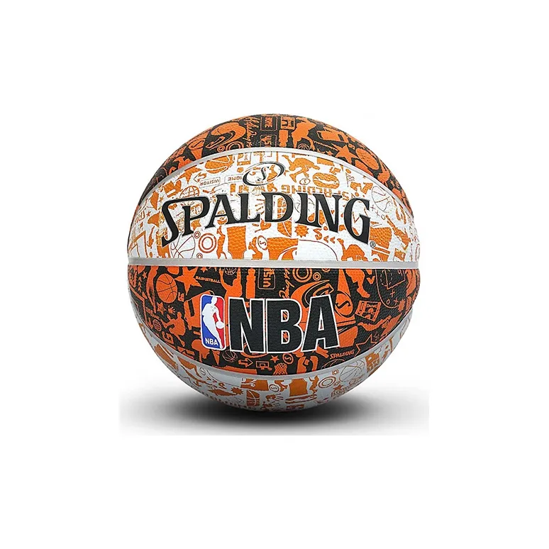 SPALDING Trend Series Rubber Basketball Orange Size 7 Training Unisex-1