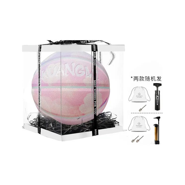 Kuangmi Watercolor Collection PU Basketball Pink Size 7 Training Unisex-4