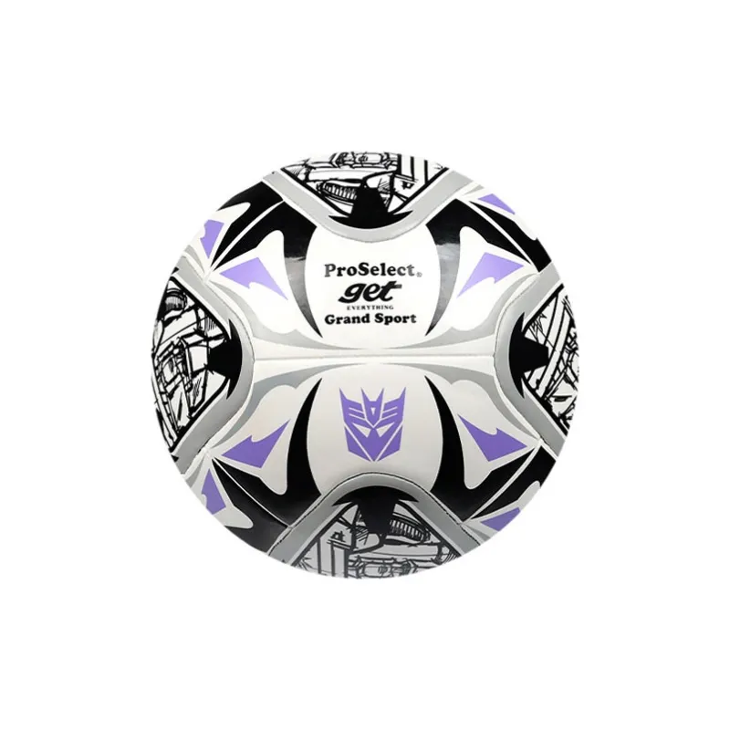 ProSelect Transformer Collection Size 4 Soccer TPU Unisex Silver Black Purple-1