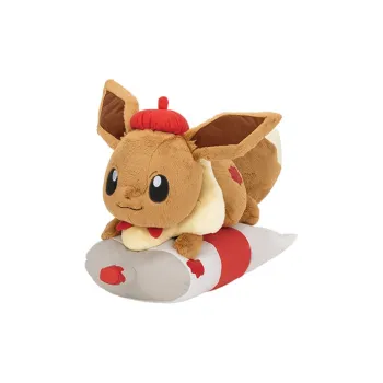 BANPRESTO Ichiban Kuji Pokémon Grand Prize Naughty Eevee Dolls Plush Doll 35cm High