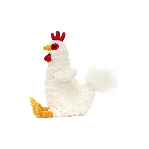 JELLYCAT Farm Animal Collection Bessie Chicken Dolls Plush Doll 22cm Height-4