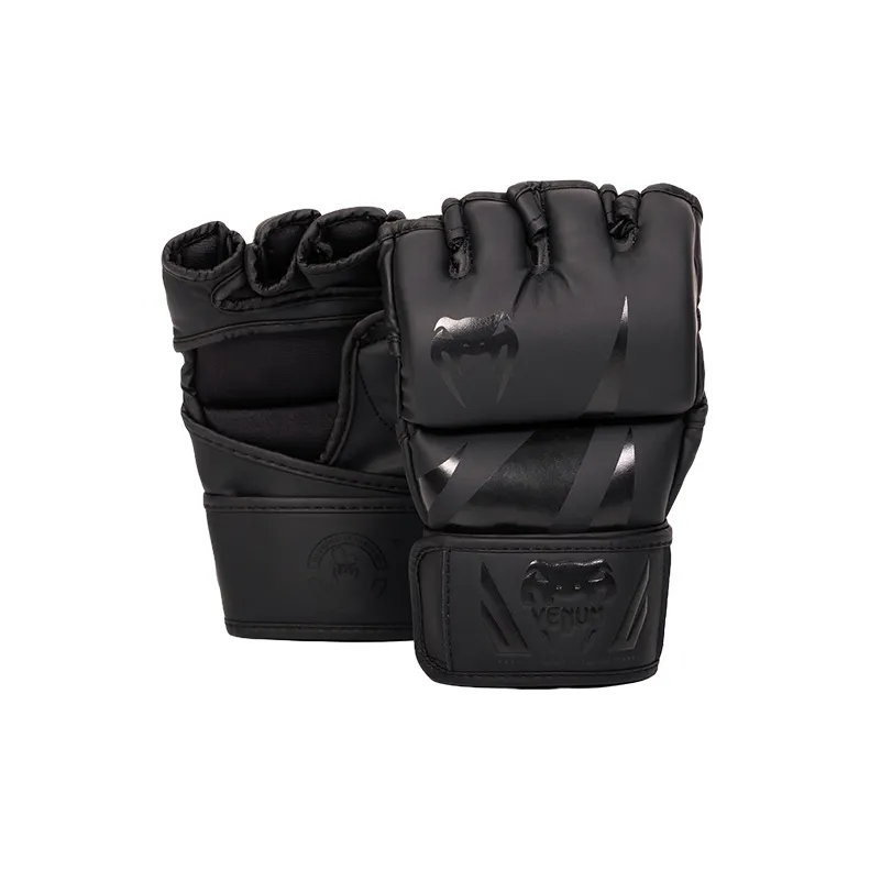 VENUM Venom Challenger MMA Collection Boxing Gloves Unisex Matte Black-1