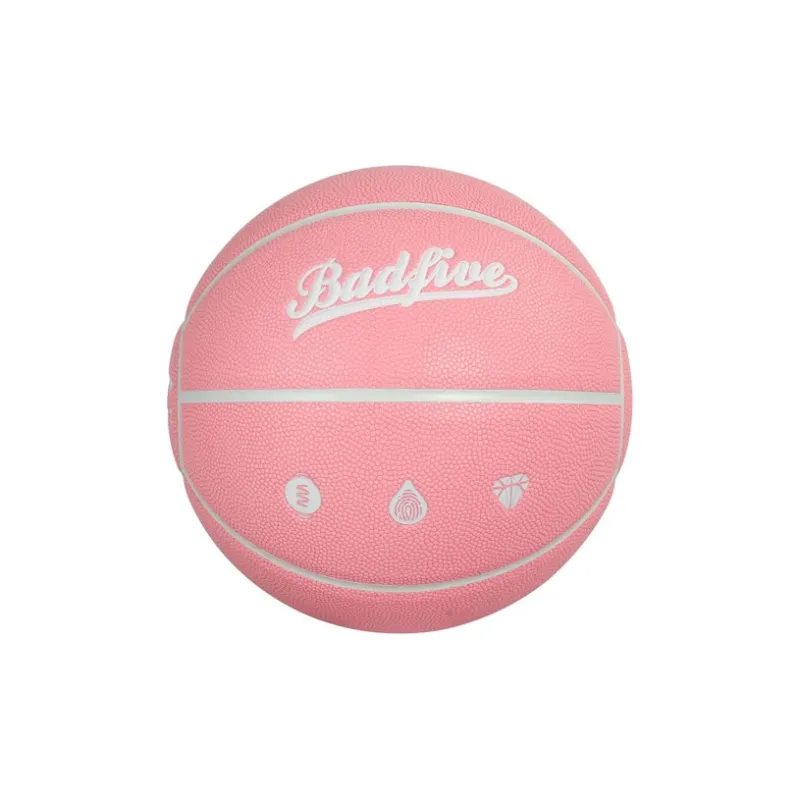 LiNing Badfive PU Basketball Pink Size 7 Training Unisex-1