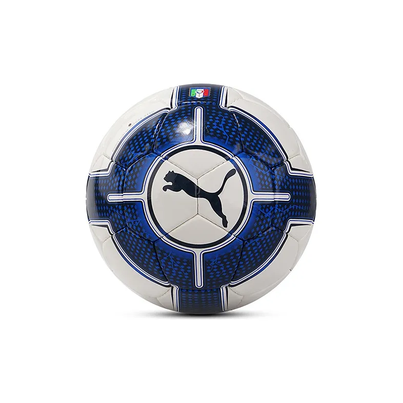 PUMA Size 5 Soccer PU Hand-Stitched Soccer Ball Unisex White Blue Black-3
