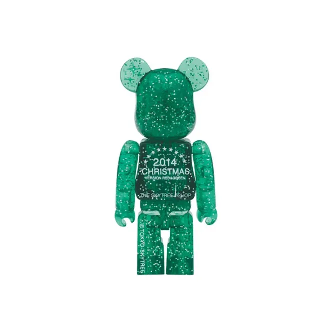 BE@RBRICK Tokyo Sky Tree Tokyo Skytree Christmas 2 Pack Set Red Green Hang Tag Box 100%-4