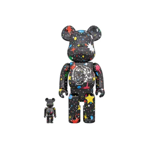 BE@RBRICK X ICECREAM BBC EMB PINK HOODIE Sweatshirt Unisex Bbc Starfield Multi