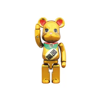 BE@RBRICK Lucky Cat Good Luck Ultra Durable Gold Plated Trendy Figures