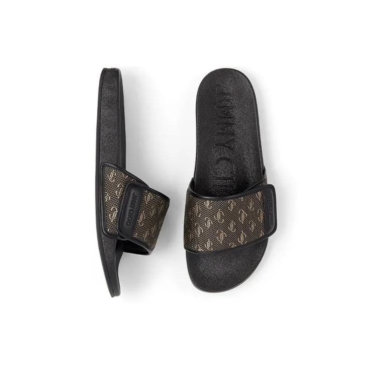 Jimmy Choo Slide Slippers Men's Black-2