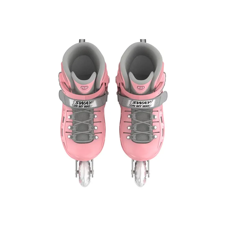 Sway Inline Skates Cherry Blossom Pink/White Green/Black Warrior-5
