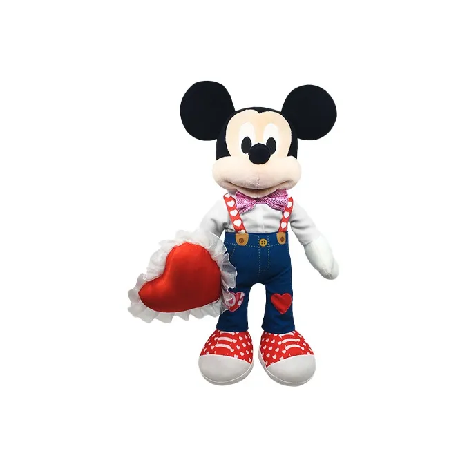 Disney Valentine's Day, Mickey Mouse Minnie Mouse Dolls Plush Doll 40cm Height-0