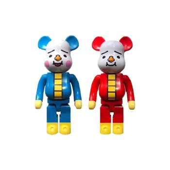 BE@RBRICK Tofu Person 2 Pack Set Trendy Figures Red Blue 28cm/70cm