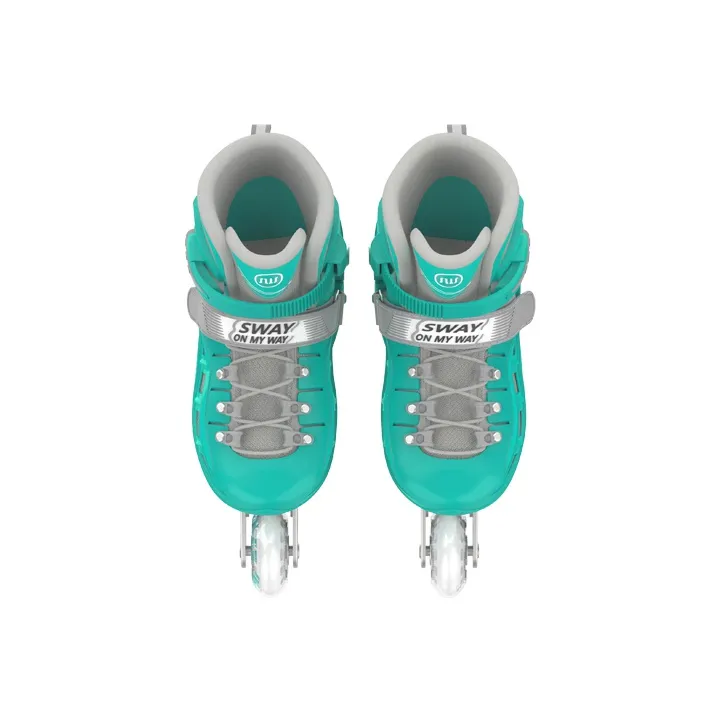 Sway Inline Skates Cherry Blossom Pink/White Green/Black Warrior-11
