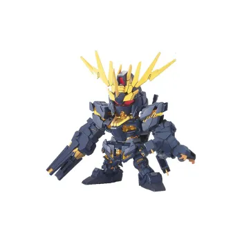 BANDAI SD BB Warrior, Gundam, Mobile Suit Gundam Unicorn Banshee, Black Unicorn Gundam 02 Model Kits