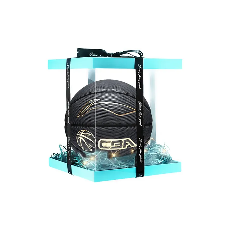 LiNing CBA Collection PU Basketball Black Gold Size 7 Training-2