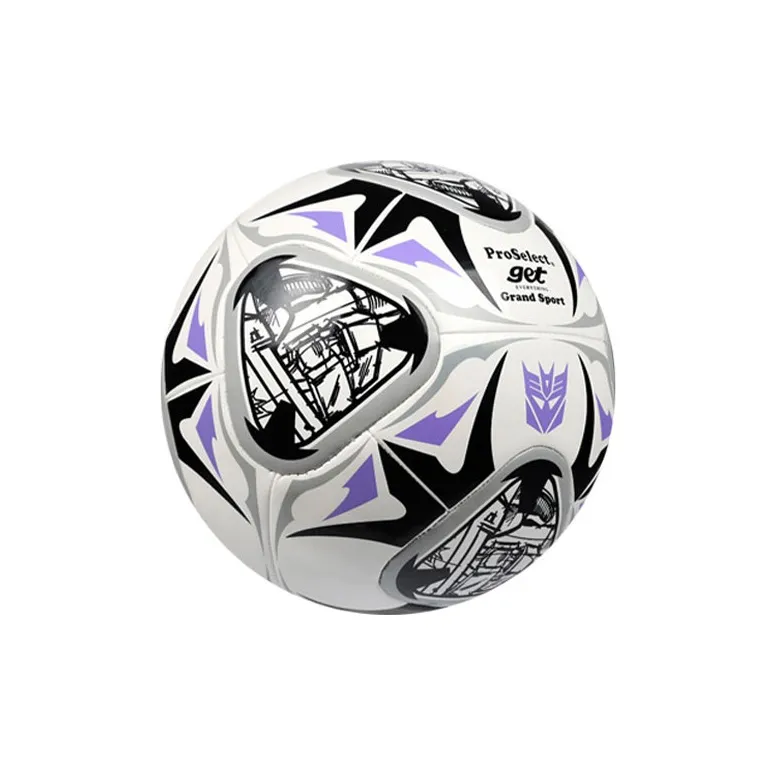 ProSelect Transformer Collection Size 4 Soccer TPU Unisex Silver Black Purple-2