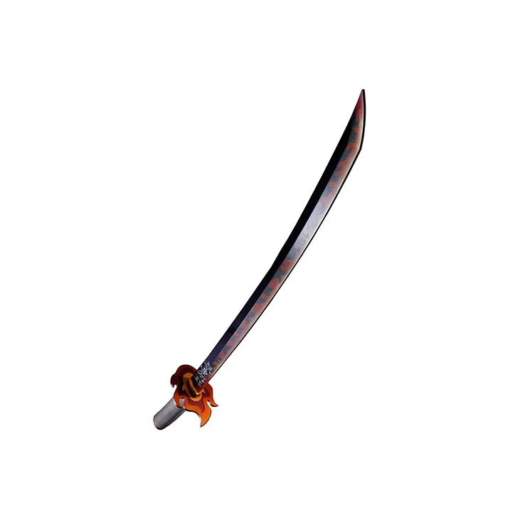 BANDAI Demon Slayer Kimetsu No Yaiba 1 Sunwheel Knife, Cast ABS Kyojuro Rengoku, Breath Of Flame Model Accessories-2