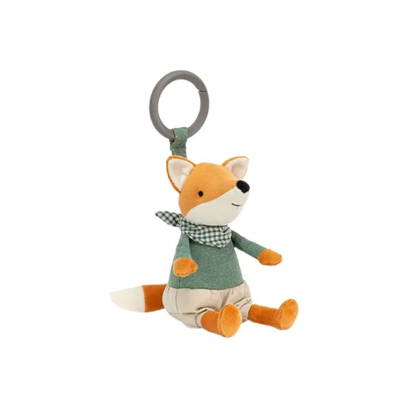 JELLYCAT Little Rambler Fox Rattle Stuffed Animal-2