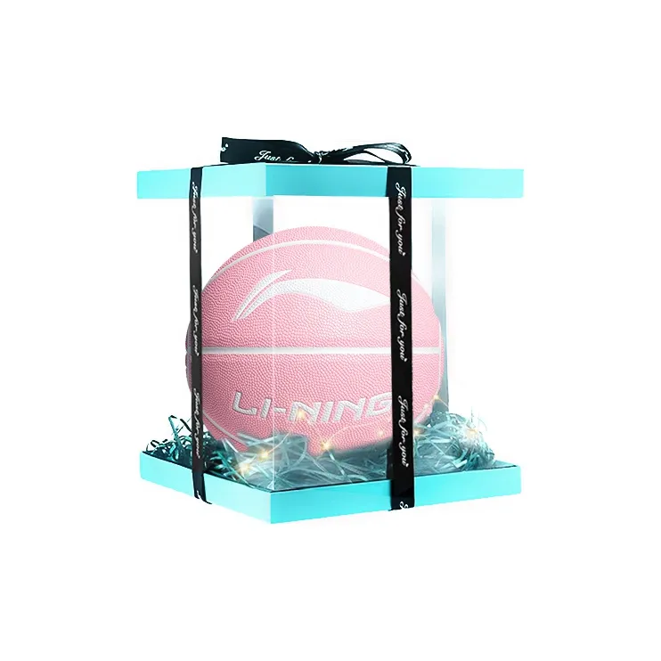LiNing Badfive PU Basketball Pink Size 7 Training Unisex-26