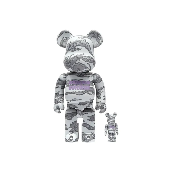 BE@RBRICK X Atmos X Solebox Grey-0