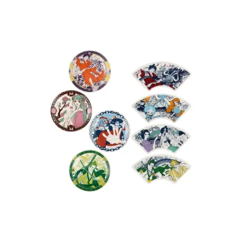 BANDAI One Piece Bandai And The Country Of The Gods Small Dish Random One Piece Anime Merchandise
