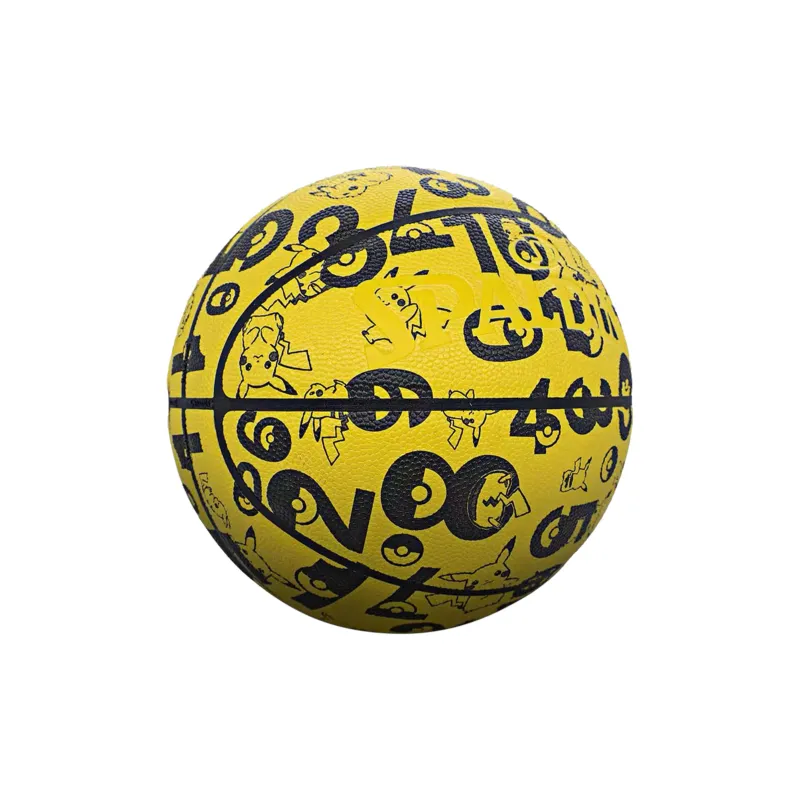 SPALDING x Pokemon PU Basketball Yellow Black Size 7 Training Unisex-1