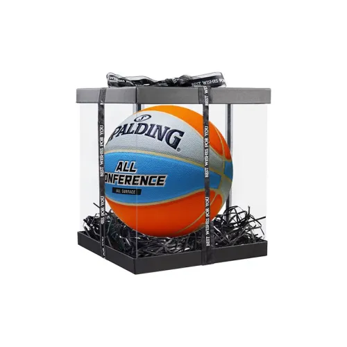 SPALDING Rubber Basketball Blue Gray Orange Size 7 Training Unisex