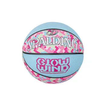 SPALDING Cyclone Series Microfiber Leather Basketball Blue Pink Size 7 Training Unisex