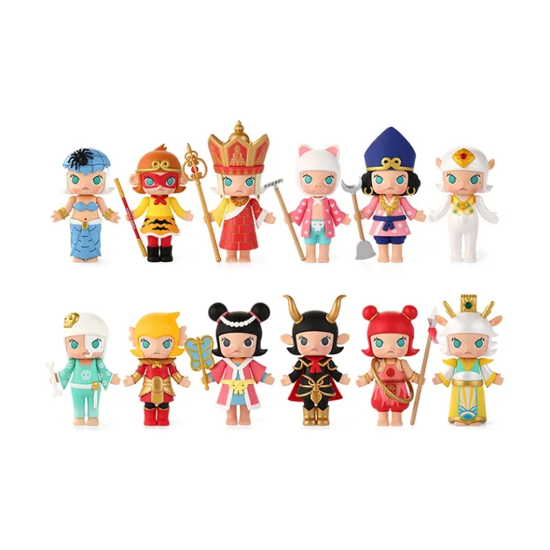 POP MART Molly Journey To The West Collection Blind Box Products Single Mystery Box/Full Box 12 Pcs-0