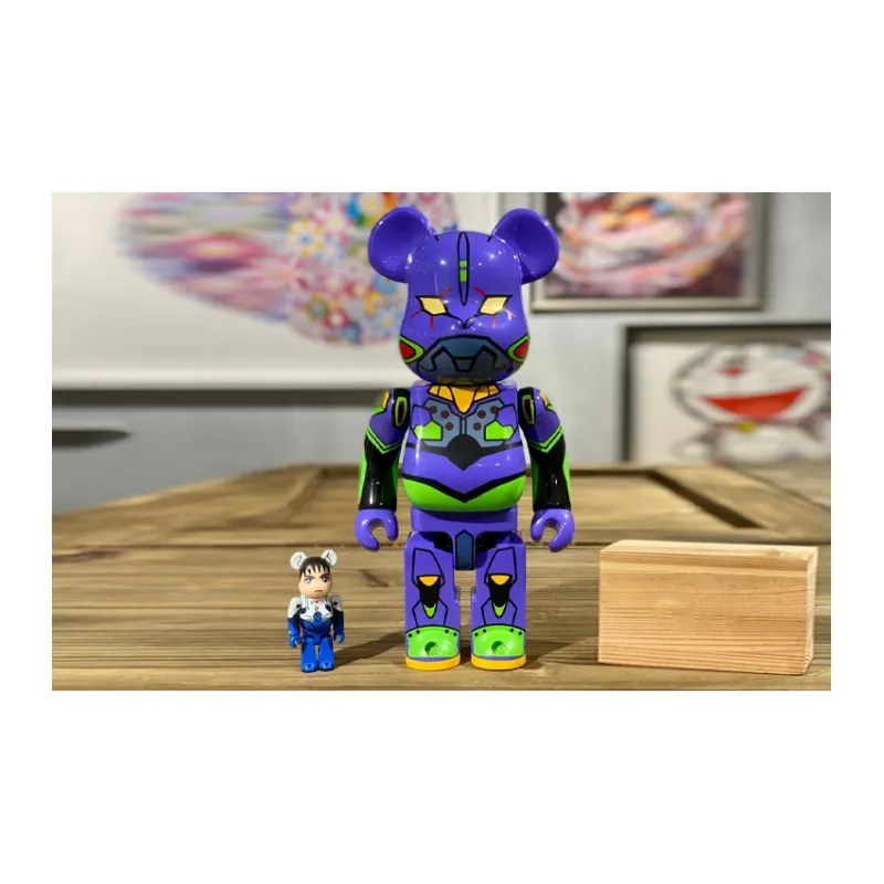 BE@RBRICK Neon Genesis Evangelion New Theatrical Edition  Q Shinji Ikari+Evangelion 01 Trendy Figures 100%400%-5